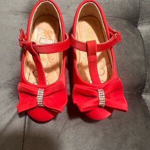 Red Bow Kids Shoes